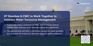 IIT Roorkee Partners with CWC to Offer Water Resources and Urban Flood Management